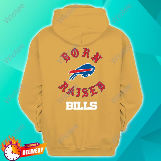 Official Fanatics Merch Buffalo Bills Born x Raised T-Shirt Fanatics Merch Buffalo Bills Born x Raised Long Sleeved T Shirt