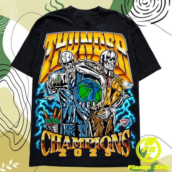 Thunder World Champs Tshirt - Blue | Warren Lotas Official NBA