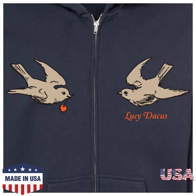 Official Lucy Dacus Merch Store Shop Lucy Dacus Swallows Zip Up Hoodie