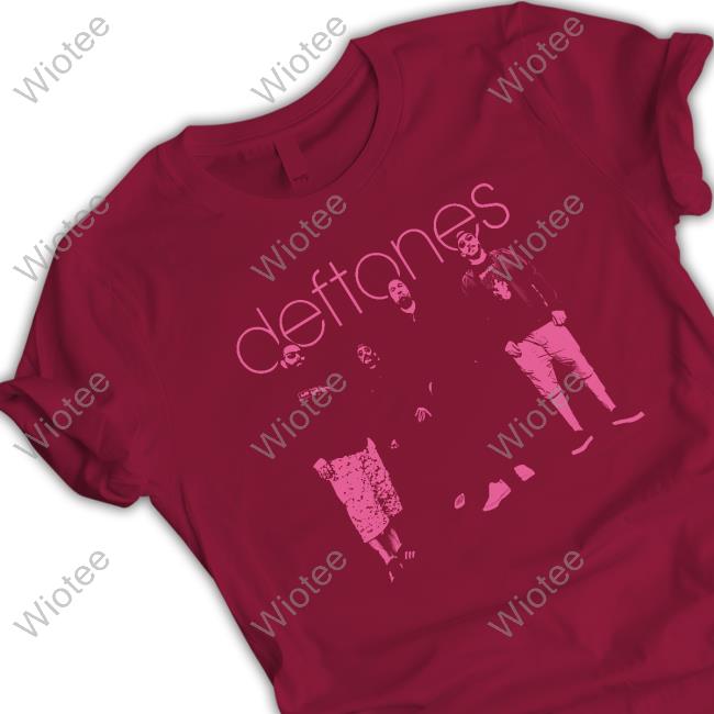 Official Pink Band Photo Tees Official Deftones Merch Pink Band Photo Tee Shirt