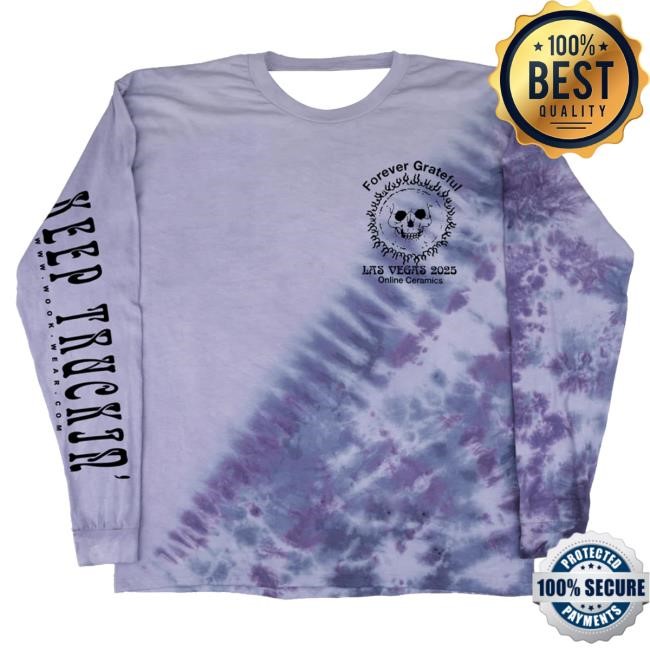 Official Online Ceramics Clothing Shop Online Ceramics Skull Sun, and Wheel Hand Dyed Long-Sleeve OnlineCeramics