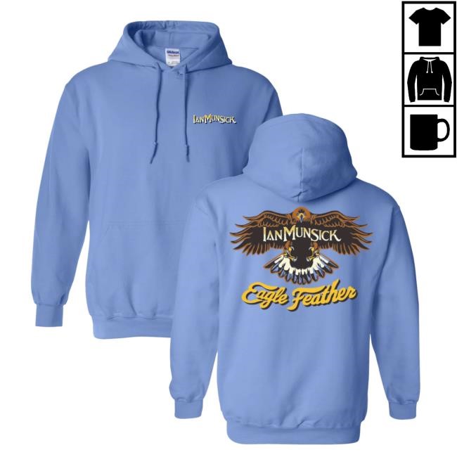 Eagle Feather Logo Long Sleeve Hoodie Ian Munsick Official Store