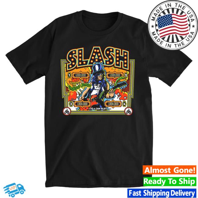 Slash Official Merch Shop Apparel Slash Pinball Black T Shirt