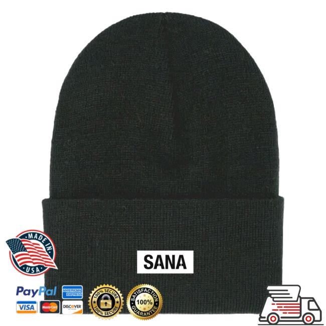 Official Sana Detroit Merch Store Core Beanie- Grey SanaDetroit