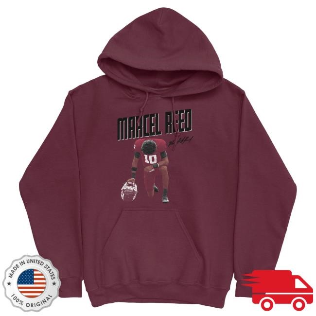 Official Nil Store Merch Shop Marcel Reed Pregame Maroon Popover Hoodie Official Nil Store Merch Shop Marcel Reed Pregame Maroon Hoody