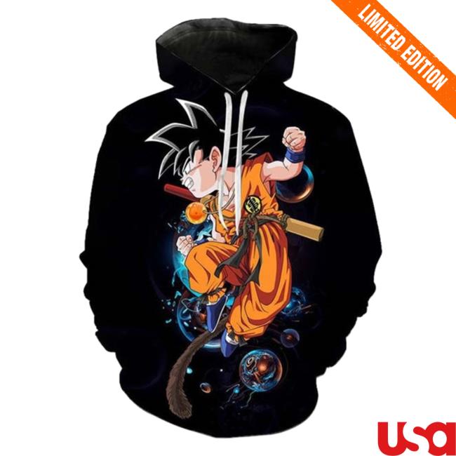Official Dragon Ball Action Kid Goku Tees Unisex