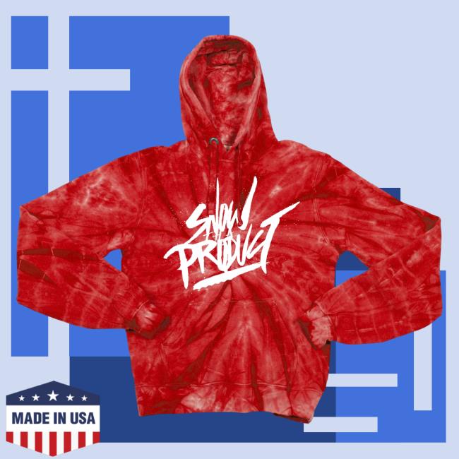 Official SnowThaProduct Clothing Merch Every Day Days Snow Tha Product Tie Dye Hoodies Red Everydaydays