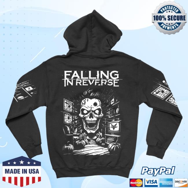 Falling In Reverse Merch Living Room Hooded Sweatshirt Living Room Crew neck Sweatshirt