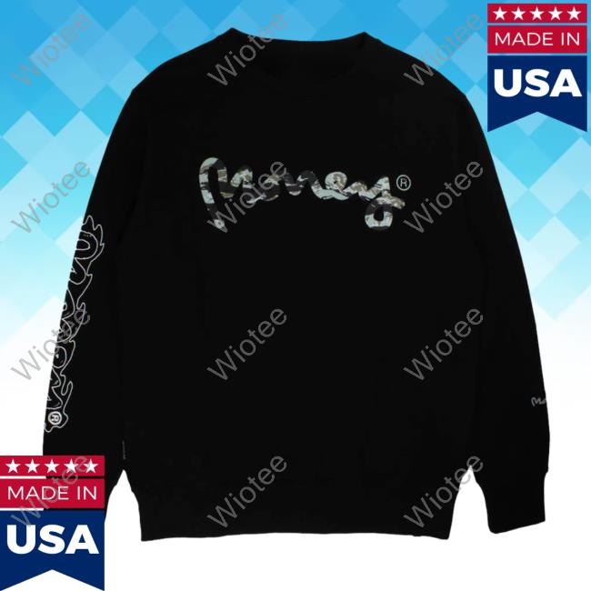 Official Money Clothing Woodland Camo Fill Pullover Hoodie Black