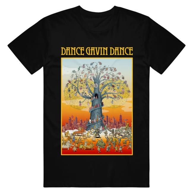 Official Dance Gavin Dance Merch Collage Black Attractive Shirt DanceGavinDance
