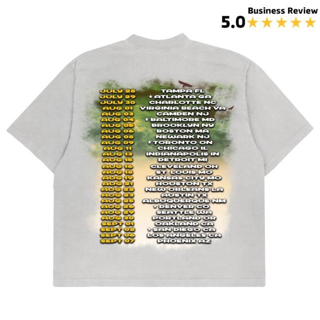 Official The Voice Merch Store Lil Durk Sorry For The Drought Tour Top Shirt White