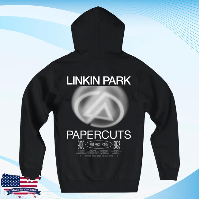 Official Linkin Park Merch Store Linkin Park Papercuts Sequence Black Attractive Hoodie Linkin Park Apparel Clothing Shop LinkinPark