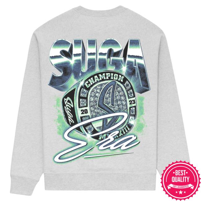 Official The Suga Merch Shop Suga Era Ring Heather Grey Sweaters Sugashop Store