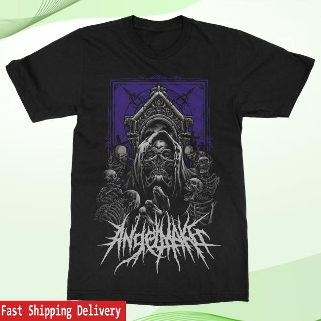 Official Indie Merch Store Shop AngelMaker Crypt Skeleton Hot Shirt IndieMerchStore