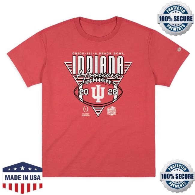 Homefield Indiana Hoosiers 2026 Peach Bowl Heavyweight Tee Homefield Apparel Indiana Hoosiers NCAA Football NCAA Heavyweight Tee