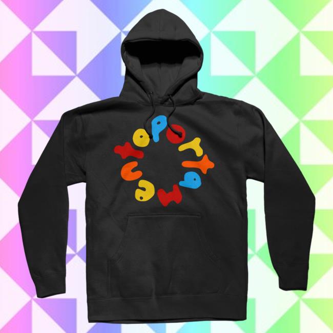 Official Kings Road Merch Store The Drums Shroom Portamento Circle Popover Sweatshirt (Black)