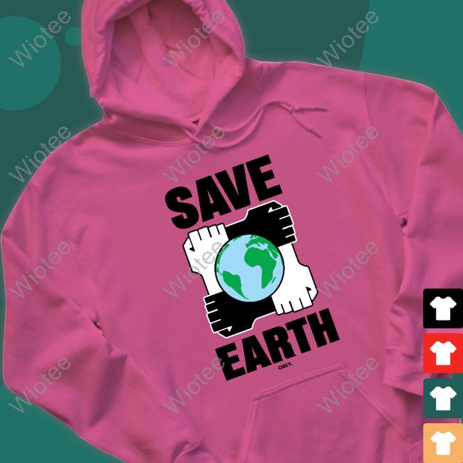 Official Dogfish Menswear OBEY Save Earth Shirt Official Dogfish Menswear OBEY Save Earth Shirt