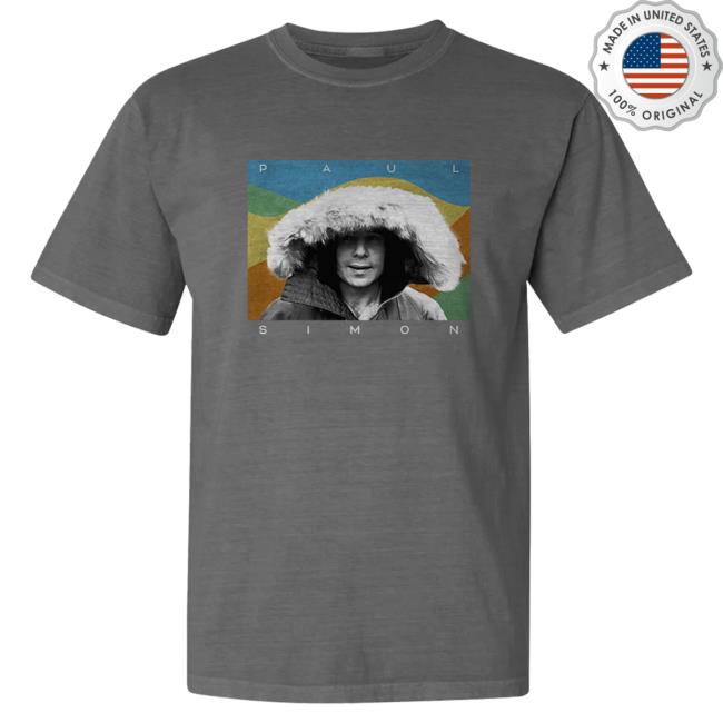 Official Paul Simon Merch Store Paul Simon Grey Graphic Popover Shirt