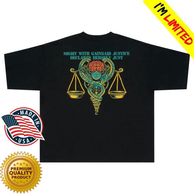 Official Allegory Clothing Psycho Pass Justice Heavyweight New Shirt / Black Allegory House Merch