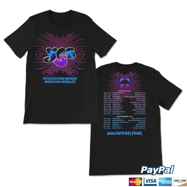 Yes Official Store Abstract Logo 2024 Tour Black Attractive Shirt