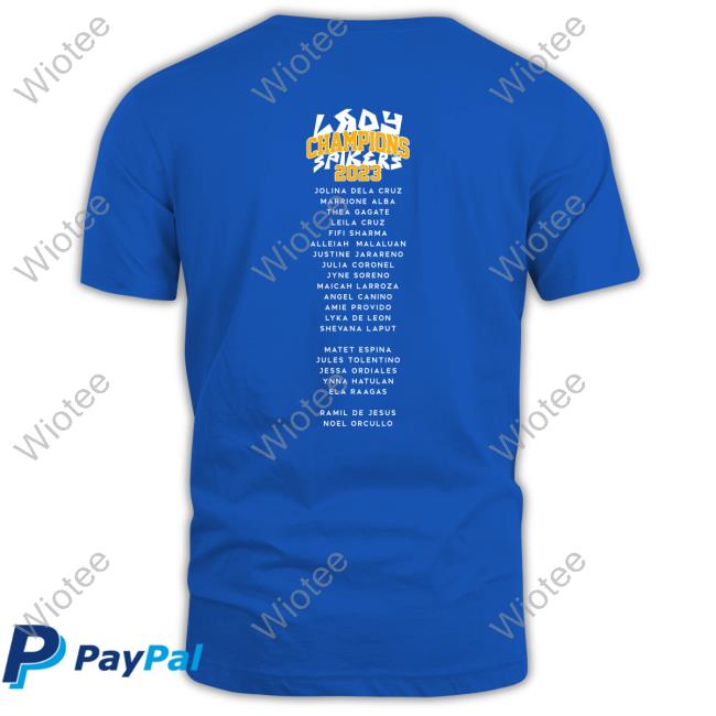Uaap85 Volleyball Championship Tee Lady Spikers Champions 2023 T Shirt