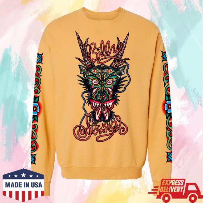 Billy Strings Merch Butterfly Dragon Pullover Sweatshirt (Sean Drennen)