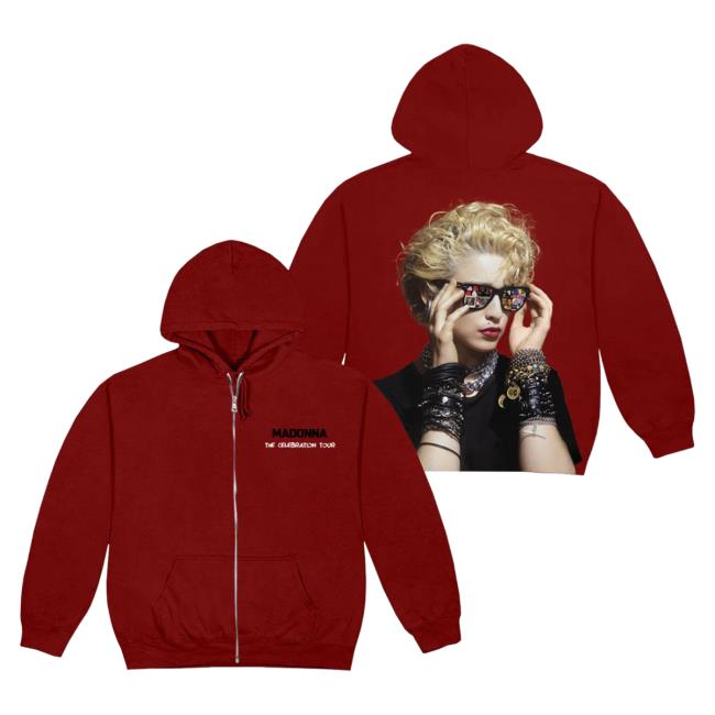 Official Madonna Merch Store Madonna The Celebration Tour Finally Enough Love Zip Up Hoody Madonna Louise Ciccone Clothing Shop