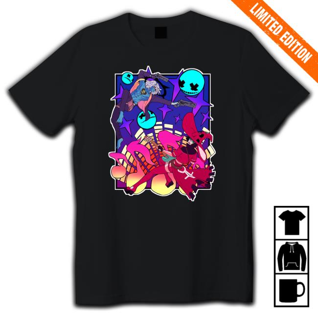 Merch Ten-o Guilty Gear Happy Chaos Vs I-No T-Shirt Guilty Gear Happy Chaos Vs I-No Hoodie