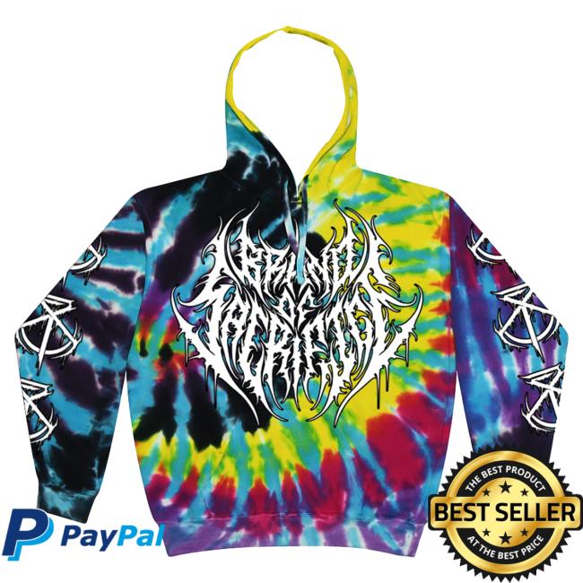 Official Brand Of Sacrifice Merch Exodus Biomech Flashback Tie Dye Sweater
