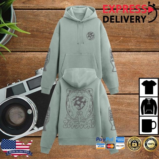 Official Zeds Dead Merch Store Zeds Dead - Lavahh - Heavyweight Hooded Sweatshirt - Dusty Sage