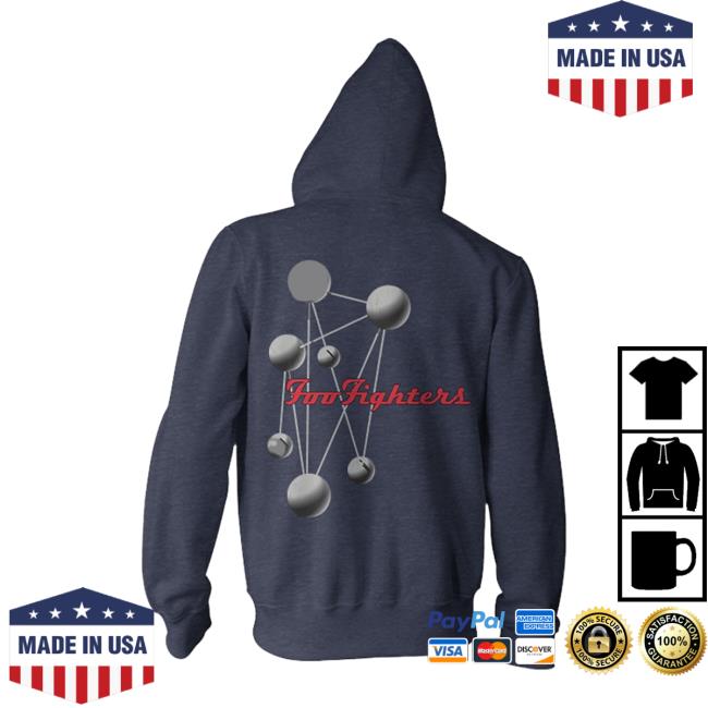 Official Merch Bar Foo Fighters Molecules Zip Up Sweatshirts FooFighters Merchbar Official Merch Bar Foo Fighters Molecules Zip Up Sweatshirt FooFighters Merchbar