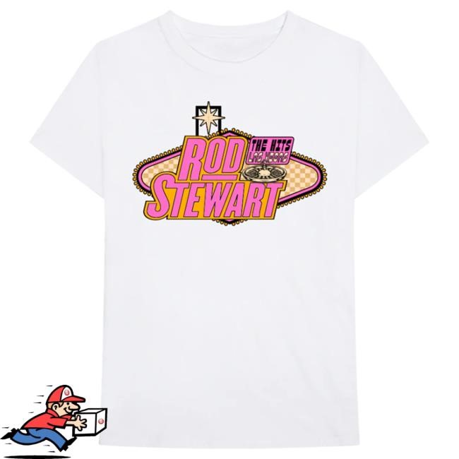 Official Rod Stewart The Hits Vegas Marquee Attractive Shirt
