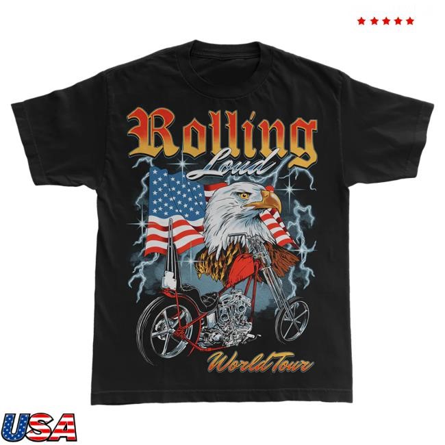 Official Rolling Loud Merch Store Shop Rolling Loud RL Majestic Black Shirt New RollingLoud