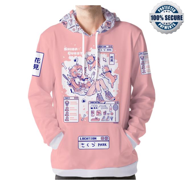 Official Vapor95 Clothing Store Shiba Quest Tee 3D All Over Print