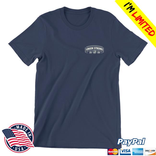 Official Joe Biden Merch Store Joe Biden Union Strong Unisex Navy Popover Shirt Joe Biden Apparel Clothing Shop JoeBiden