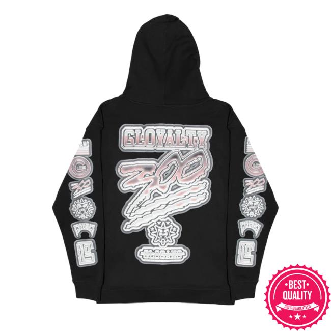 Glo Gang Store Shop Merch Glo Gang Gloyalty Chrome Hoody (Black) GloGangWorldWide Glo Gang Gloyalty Chrome Hoodies (Black)