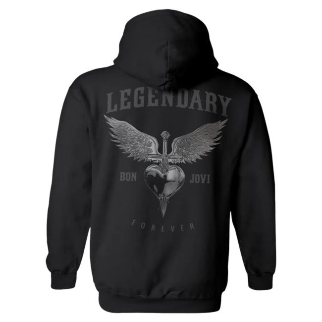 Official Bon Jovi Merch Shop Legendary LS Hoodie