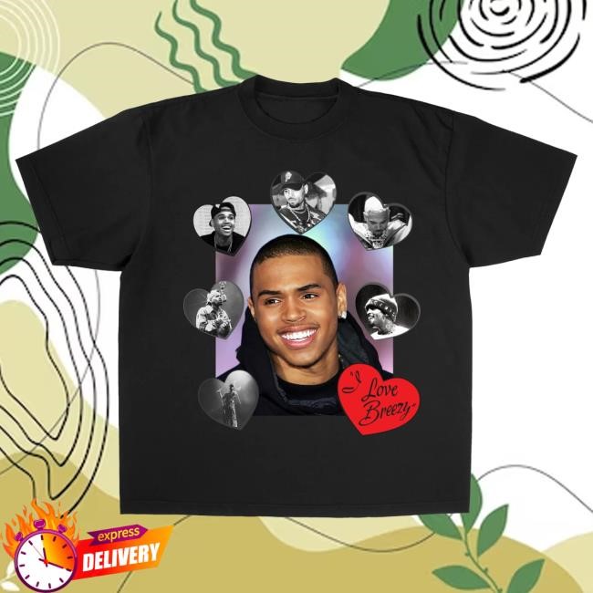 Official Chris Brown Merch Store Chris Brown I Love Breezy S/S Tee Red Official Chris Brown Merch Store Chris Brown I Love Breezy S/S Top Shirt Red