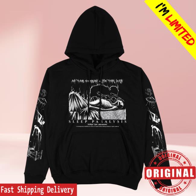 Official Any Means Necessary Clothing Sleep Paralysis Sweatshirt Black