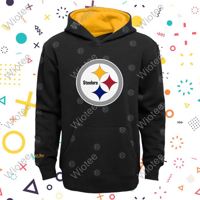 Official Dick's Sporting Goods Clothing Shop Store Mitchell & Ness Pittsburgh Steelers All Over Print Black Hoodie 3D AOP Dickssportinggoods Merch