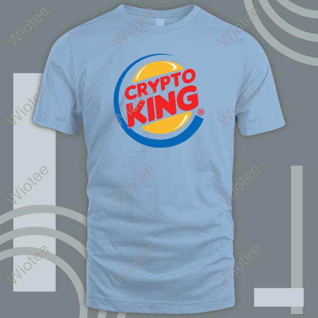 Coin Bureau Merch Crypto King White Crewneck Sweatshirt