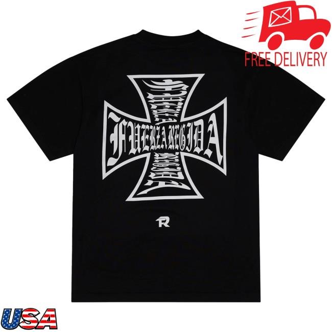 Official Fuerza Regida Merch Store Chopper - Black S/S Top Shirt