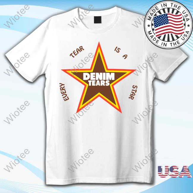 Denim Tears Merch Every Tear Is A Star Tee Official Denim Tears Merch Every Tear Is A Star Tee