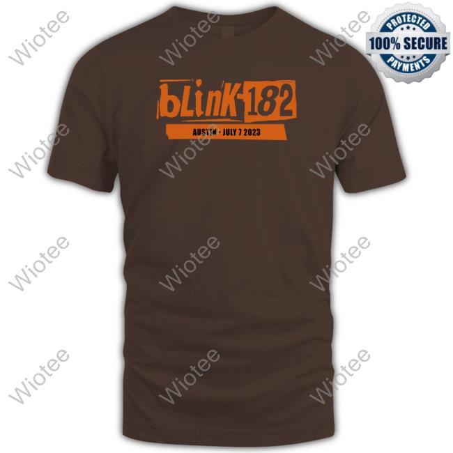 Official Oliver Barrett And Williams Blink-182 Austin July 7 2023 Shirt