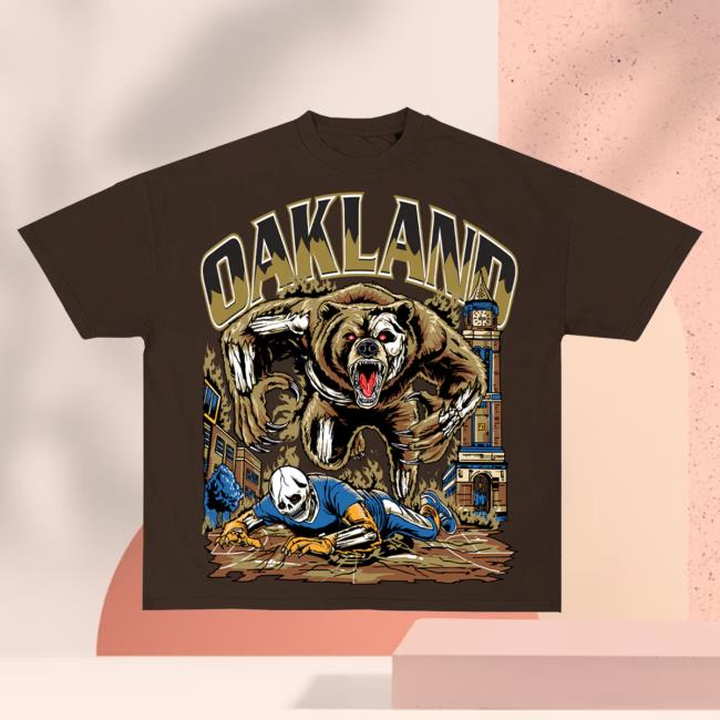 Official Sana Detroit Clothing Store Shop Sana X Oakland Tee - Brown SanaDetroit