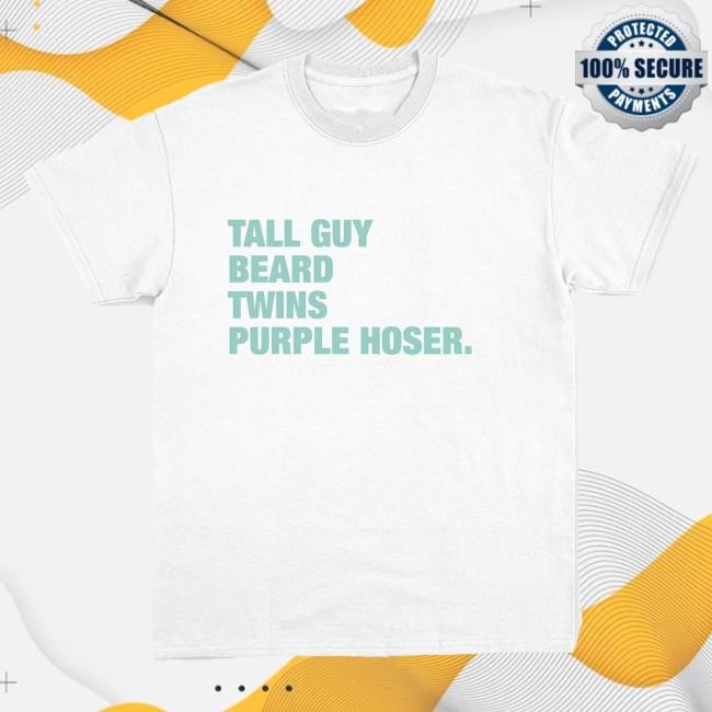 Dude Perfect Overtime T Shirt Tall Guy Beard Twins Purple Hoser.