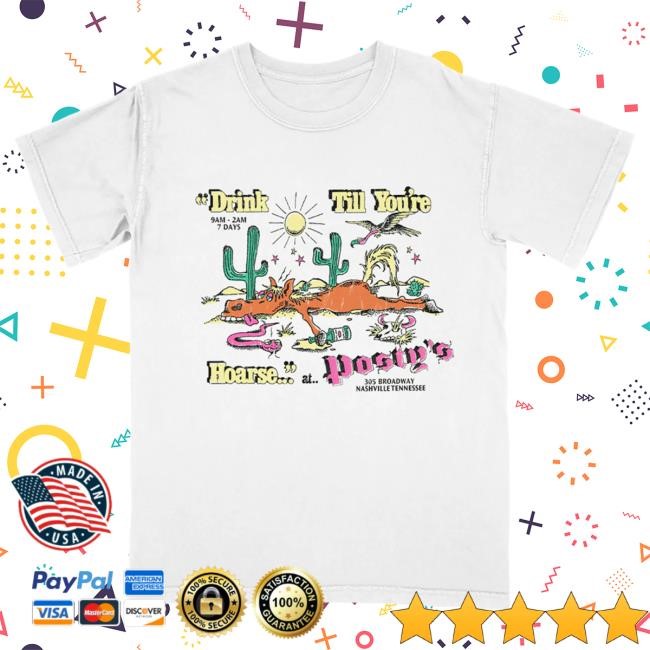 Official Post Malone Merch Store Drink Till You're Hoarse Posty's Tshirt Official Post Malone Merch Store Drink Till You're Hoarse Posty's Tees