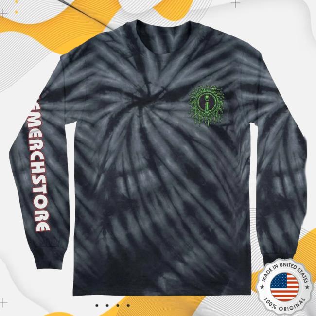 Official Indie Merch Store Indiemerchstore "Jimbo Phillips Slime Logo" Long Sleeve Shirt New Spider Black