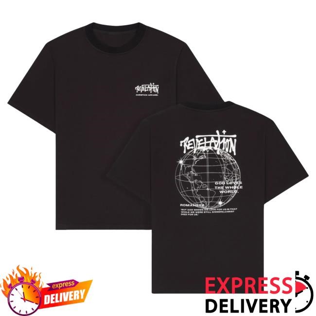 Official Revelation Apparel Clothing Romans 5:8 Graffiti Tshirt Revelation Merch