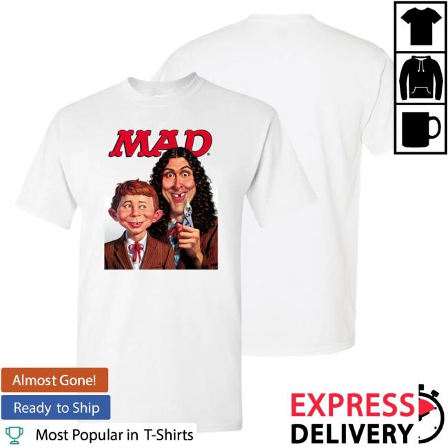 Official Weird Al Yankovic Mad Magazine Hot Shirt "Weird Al" Yankovic Official Weird Al Yankovic Mad Magazine New Shirt "Weird Al" Yankovic